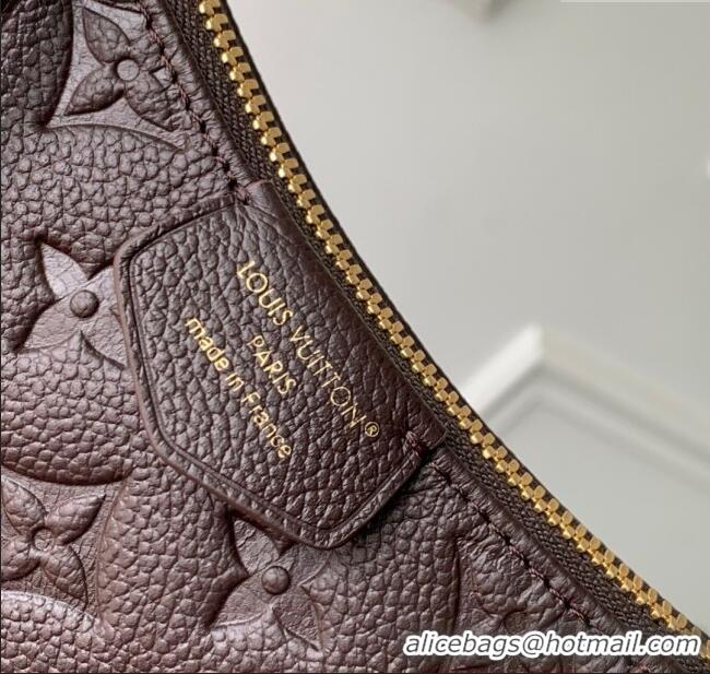 Grade Design Louis Vuitton Easy Pouch in Embossed Grained Leather M13614 Chocolate 2025