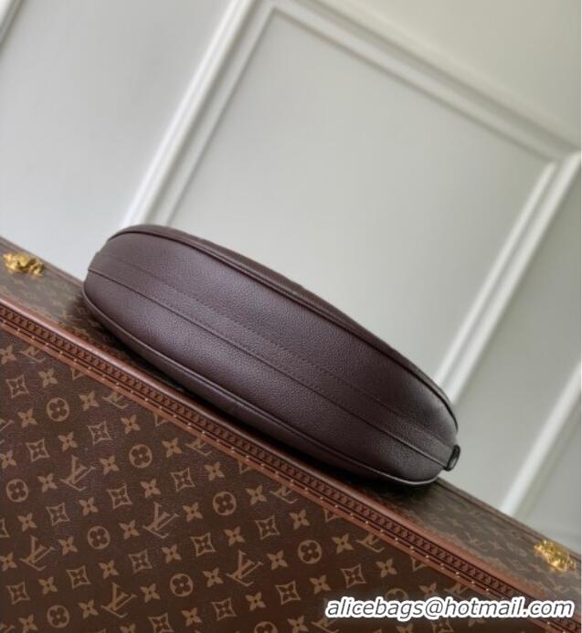 Grade Promotional Louis Vuitton Loop Hobo Bag in Lambskin Leather M14042 Chocolate 2025