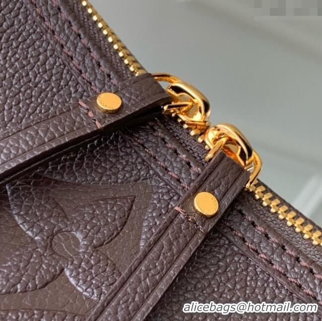 Grade Promotional Louis Vuitton Loop Hobo Bag in Lambskin Leather M14042 Chocolate 2025