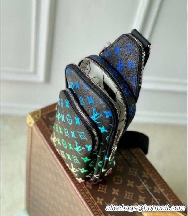Grade Design Louis Vuitton Avenue Slingbag in Monogram Canvas M13963 Black/Multicolor 2025