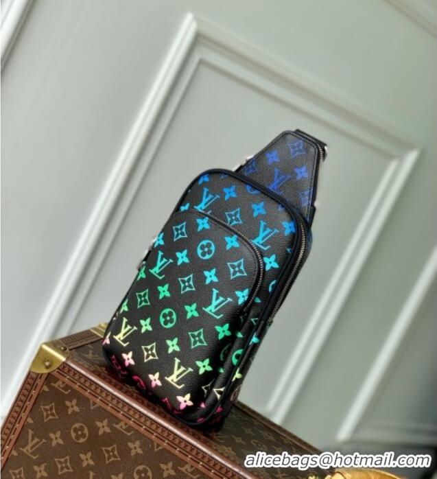 Grade Design Louis Vuitton Avenue Slingbag in Monogram Canvas M13963 Black/Multicolor 2025