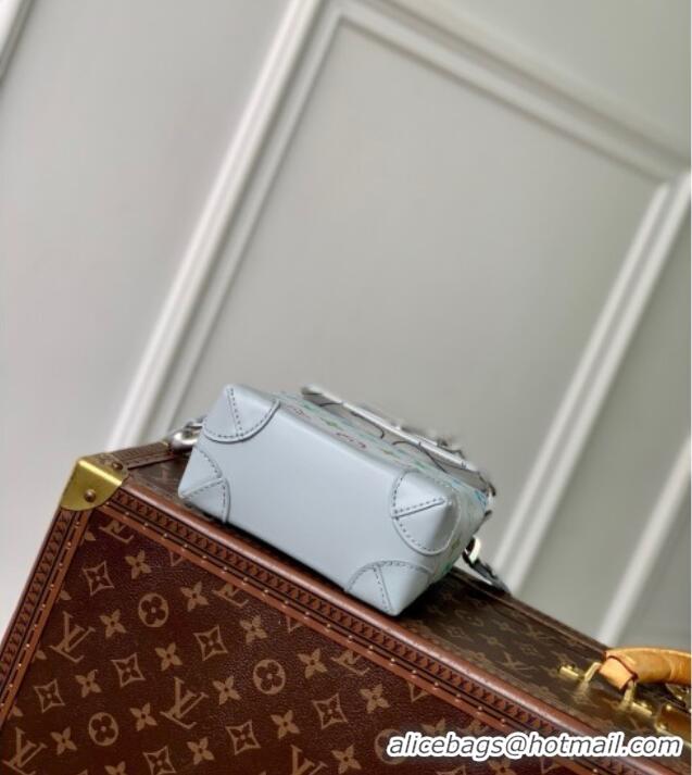 Best Price Louis Vuitton Nano Steamer Bag in Monogram Eclipse Canvas M13095 Grey 2025