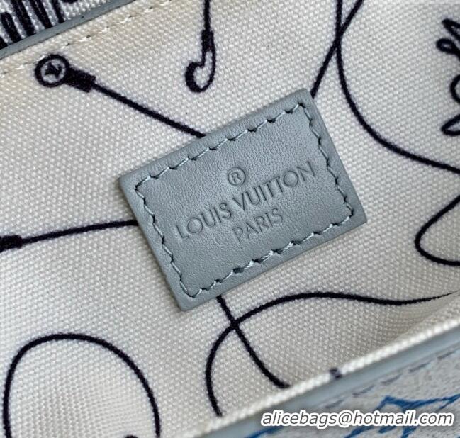 Best Price Louis Vuitton Nano Steamer Bag in Monogram Eclipse Canvas M13095 Grey 2025