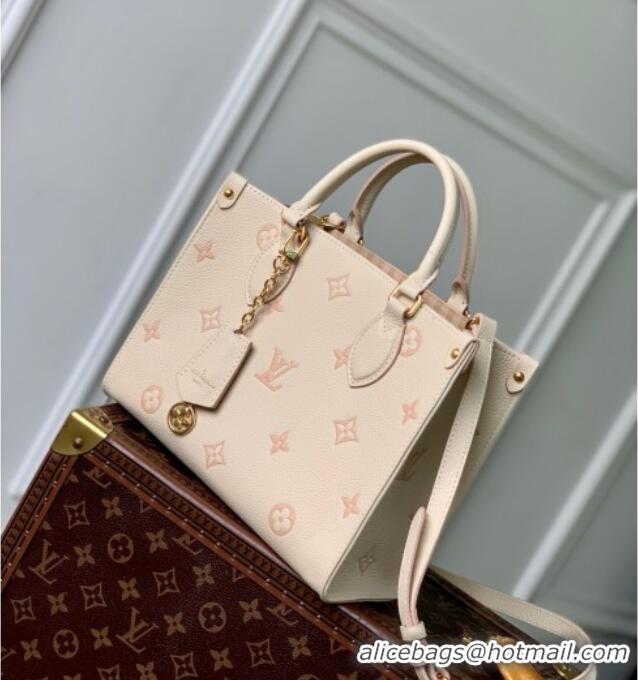 Well Crafted Louis Vuitton OnTheGo PM Bag in Eden Debossed Grained Cowhide Leather M14403 2025