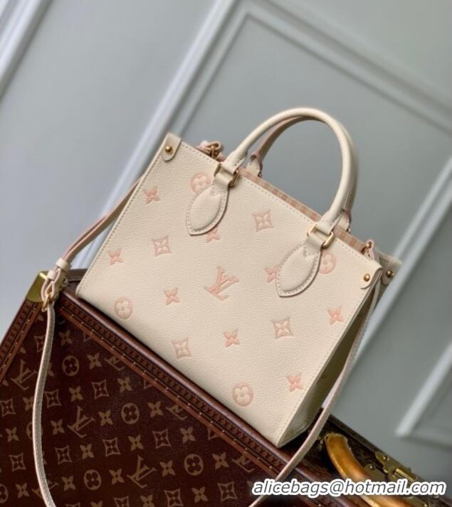 Well Crafted Louis Vuitton OnTheGo PM Bag in Eden Debossed Grained Cowhide Leather M14403 2025