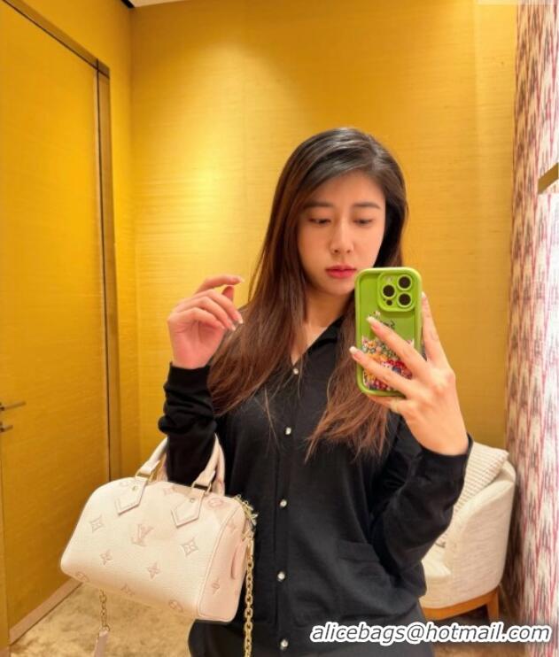 Shop Cheap Louis Vuitton Speedy Bandouliere 20 Bag in Eden Debossed Grained Cowhide Leather M14291 2025