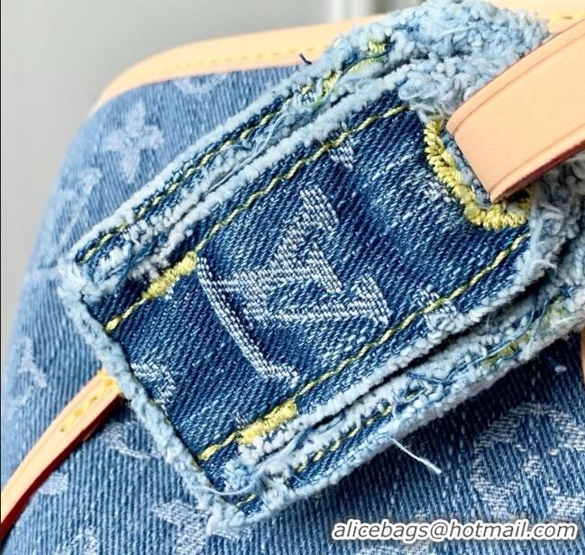 Super Quality Louis Vuitton Neverfull MM Bag in Monogram Denim Blue M13192 2025