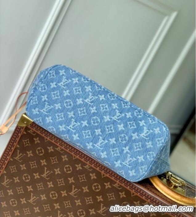 Super Quality Louis Vuitton Neverfull MM Bag in Monogram Denim Blue M13192 2025