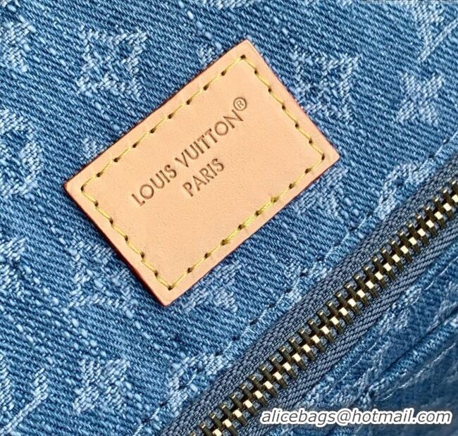 Super Quality Louis Vuitton Neverfull MM Bag in Monogram Denim Blue M13192 2025