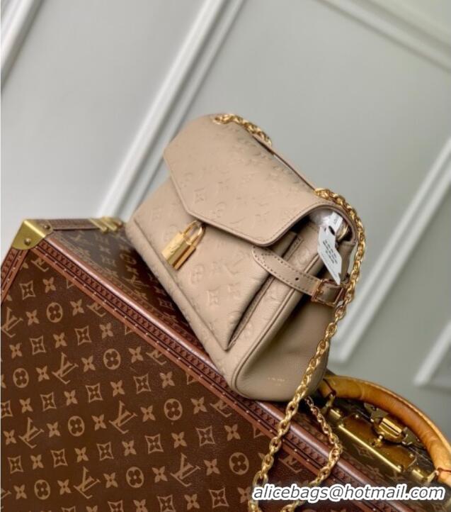 Reasonable Price Louis Vuitton Anytime Flap Bag in Cowhide Leather M14973 Tourterelle Gray 2025