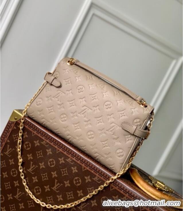 Reasonable Price Louis Vuitton Anytime Flap Bag in Cowhide Leather M14973 Tourterelle Gray 2025