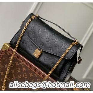 Shop Discount Louis Vuitton Anytime Flap Bag in Black Cowhide Leather M14604 2025