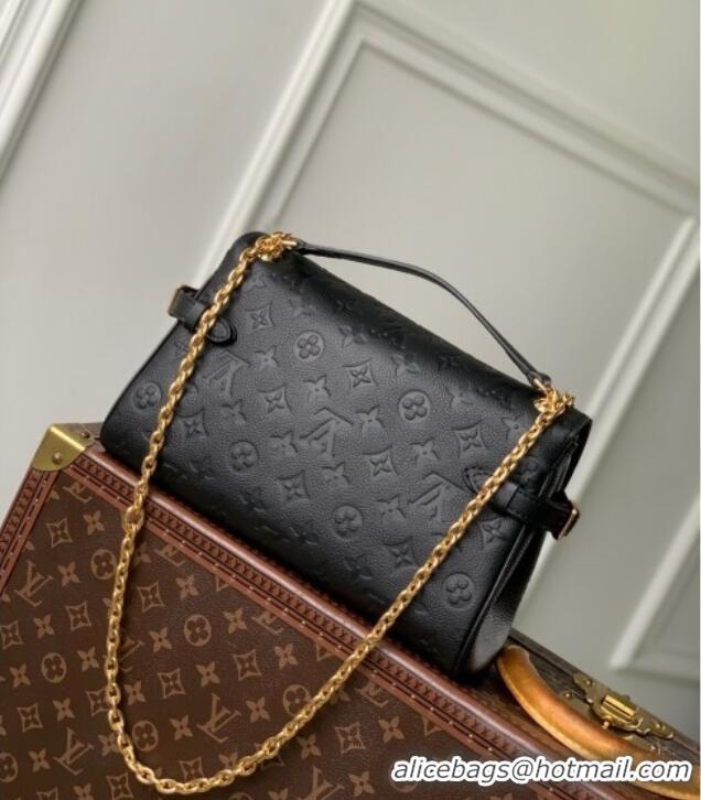 Shop Discount Louis Vuitton Anytime Flap Bag in Black Cowhide Leather M14604 2025