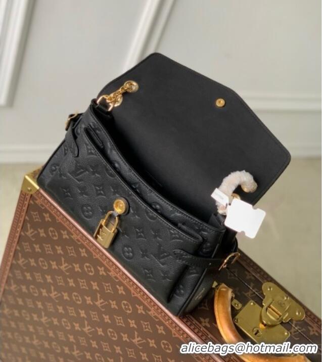 Shop Discount Louis Vuitton Anytime Flap Bag in Black Cowhide Leather M14604 2025