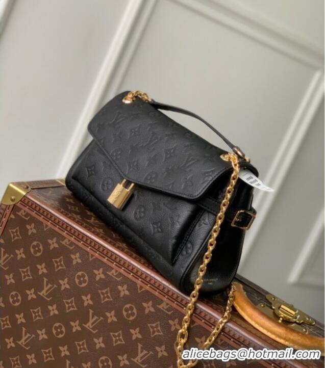 Shop Discount Louis Vuitton Anytime Flap Bag in Black Cowhide Leather M14604 2025