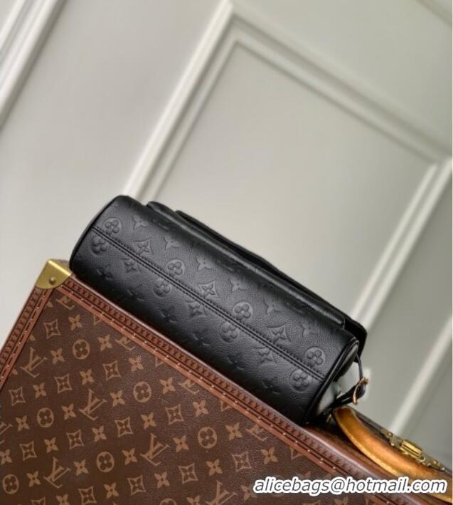 Shop Discount Louis Vuitton Anytime Flap Bag in Black Cowhide Leather M14604 2025