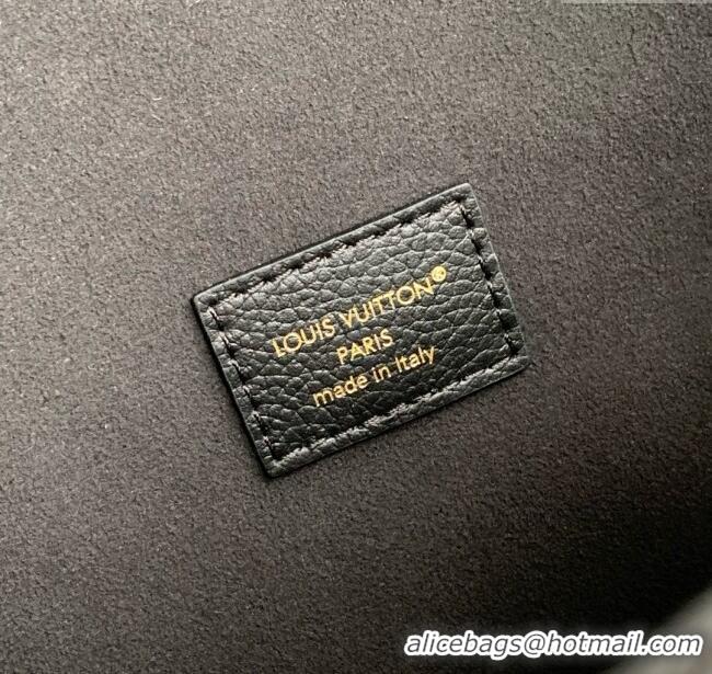 Shop Discount Louis Vuitton Anytime Flap Bag in Black Cowhide Leather M14604 2025