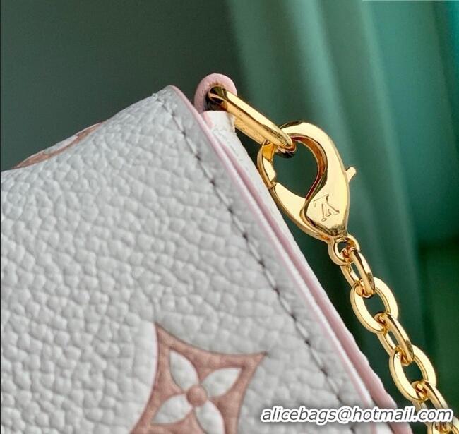 Low Cost Louis Vuitton Felicie Pochette Bag in Bicolor Eden Embossed Grained Cowhide Leather M14968 2025