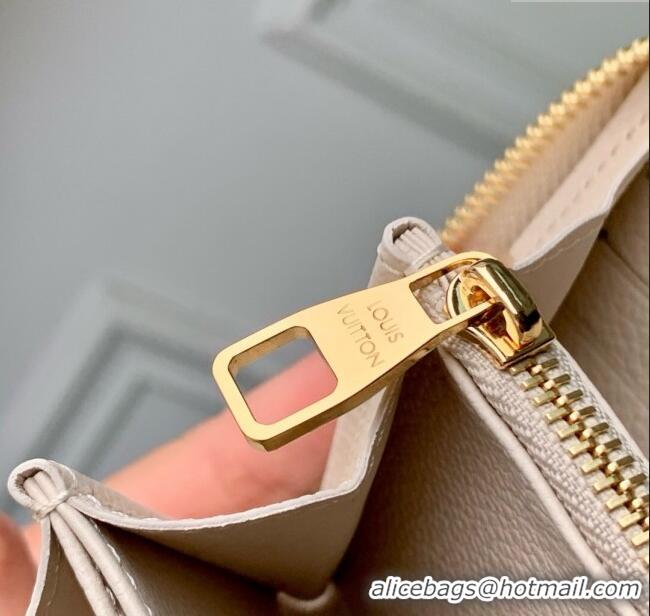Top Grade Louis Vuitton Zippy Wallet in Bicolor Eden Embossed Grained Cowhide Leather M61864 2025