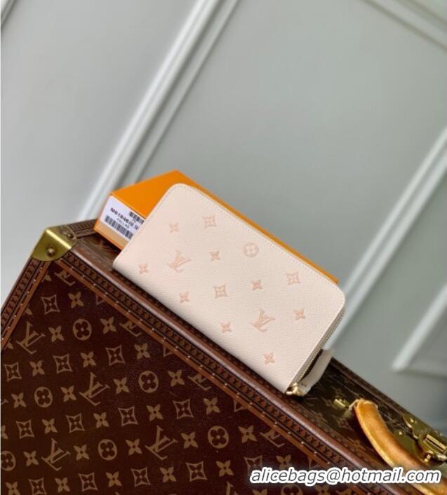 Top Grade Louis Vuitton Zippy Wallet in Bicolor Eden Embossed Grained Cowhide Leather M61864 2025