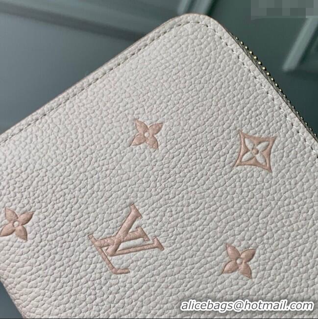 Top Grade Louis Vuitton Zippy Wallet in Bicolor Eden Embossed Grained Cowhide Leather M61864 2025