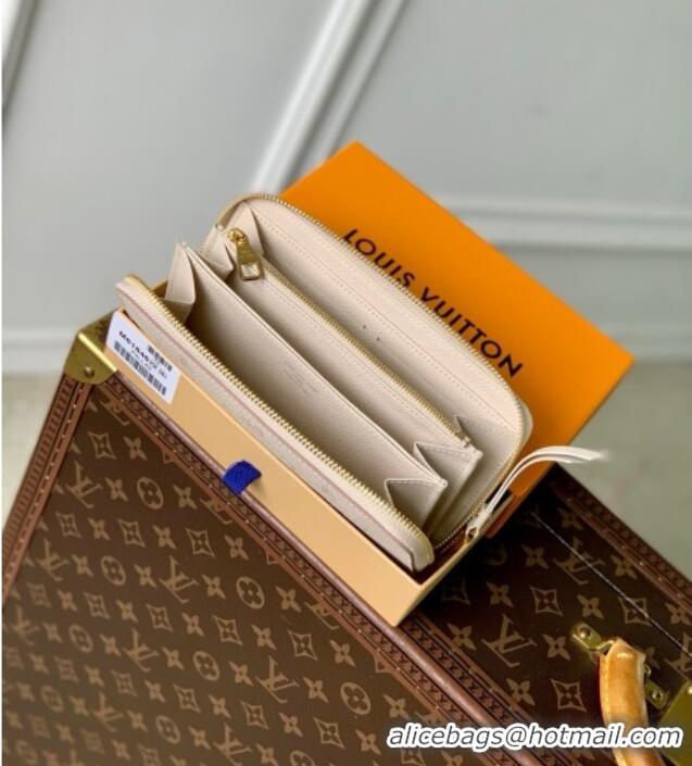 Top Grade Louis Vuitton Zippy Wallet in Bicolor Eden Embossed Grained Cowhide Leather M61864 2025