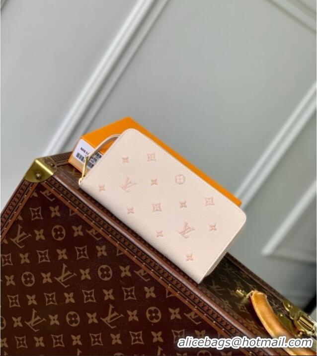Top Grade Louis Vuitton Zippy Wallet in Bicolor Eden Embossed Grained Cowhide Leather M61864 2025