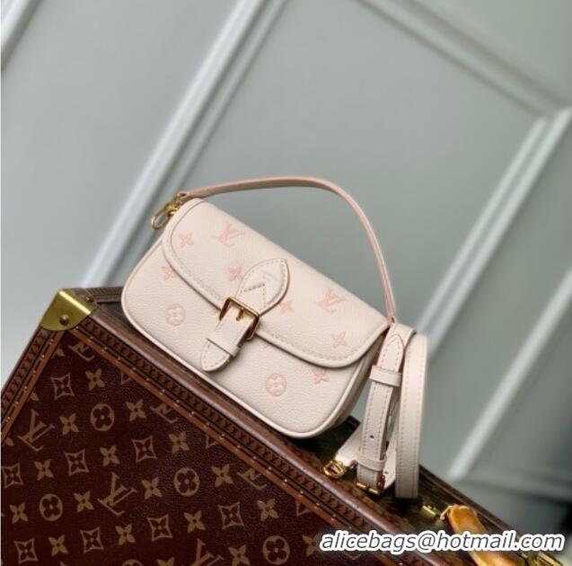 Low Price Louis Vuitton Nano Diane Bag in Bicolor Eden Embossed Grained Cowhide Leather M13642 2025