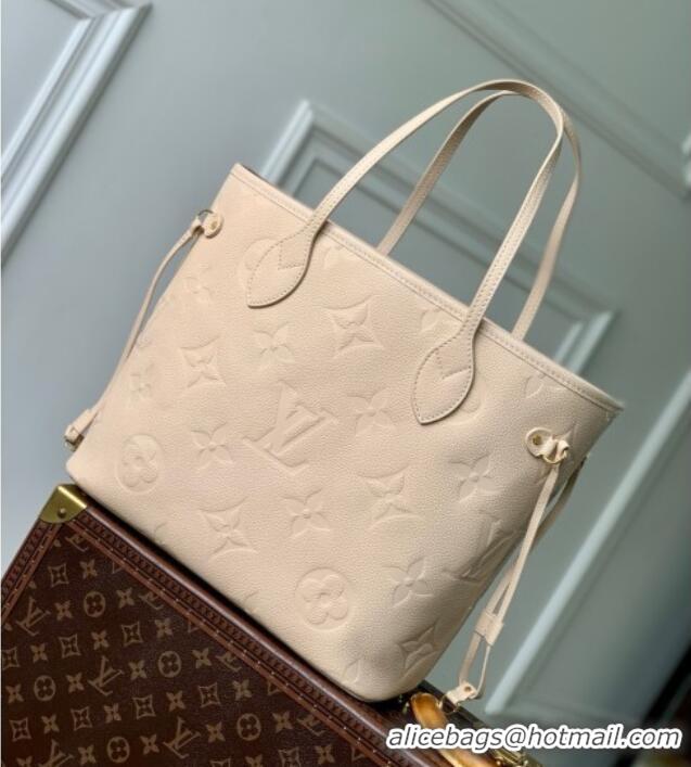Affordable Price Louis Vuitton Neverfull MM Bag in Sand Grained Cowhide Leather M14319 2025