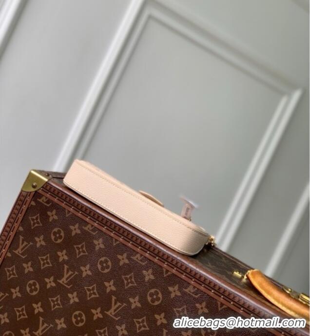 Best Quality Louis Vuitton Easy Pouch Bag in Sand Embossed Grained Cowhide Leather M14421 2025