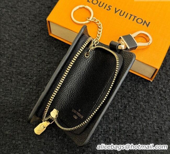 Grade Discount Louis Vuitton Car Key Pouch 0616 Black/Beige 2025