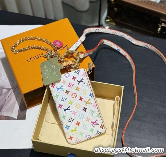 Top Grade Louis Vuitton LV x TM Phone Holder M14099 White/Multicolor 2025