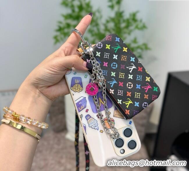Reasonable Price Louis Vuitton LV x TM Phone Holder M14099 Black/Multicolor 2025