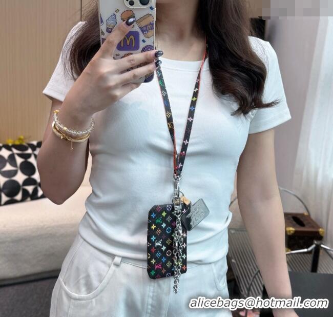 Reasonable Price Louis Vuitton LV x TM Phone Holder M14099 Black/Multicolor 2025