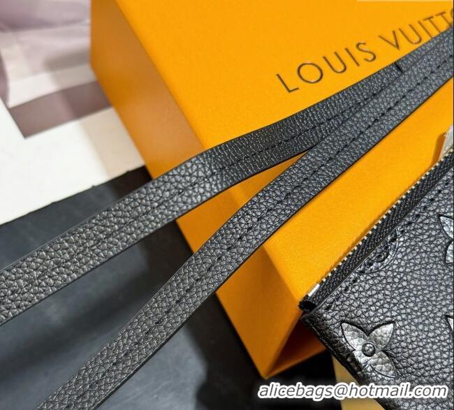 Best Quality Louis Vuitton Phone Holder Grained M14099 Black 2025