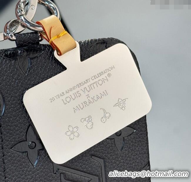 Best Quality Louis Vuitton Phone Holder Grained M14099 Black 2025