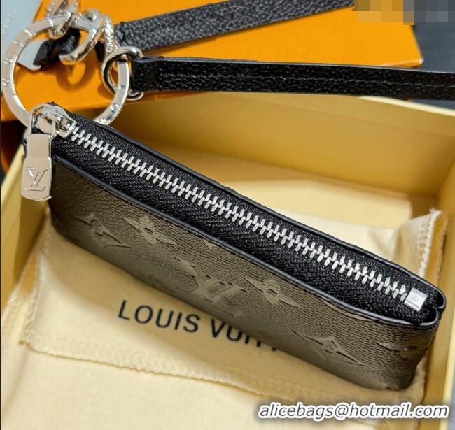 Best Quality Louis Vuitton Phone Holder Grained M14099 Black 2025