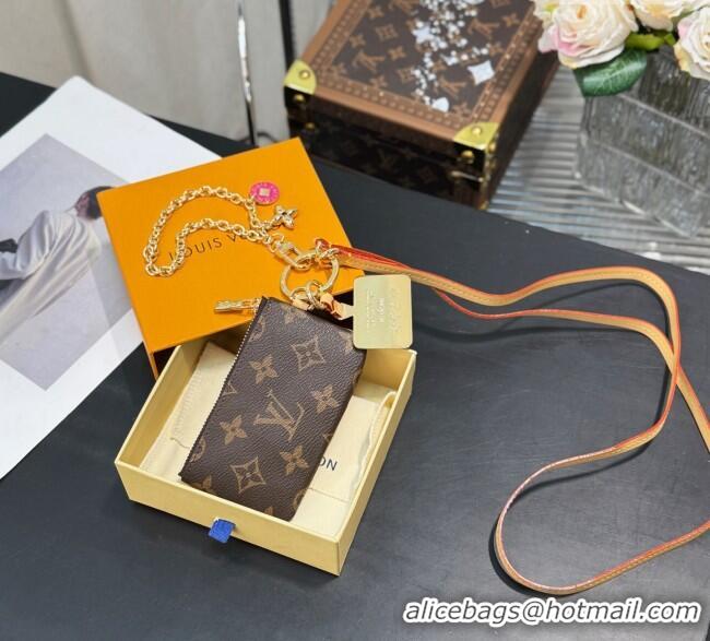 Top Quality Louis Vuitton Phone Holder Monogram M14099 Brown 2025