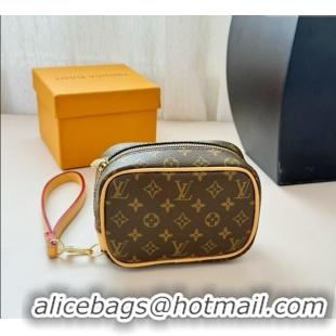 Famous Brand Louis Vuitton Mini Vanity Monogram Clutch 0616 Brown Monogram 2025