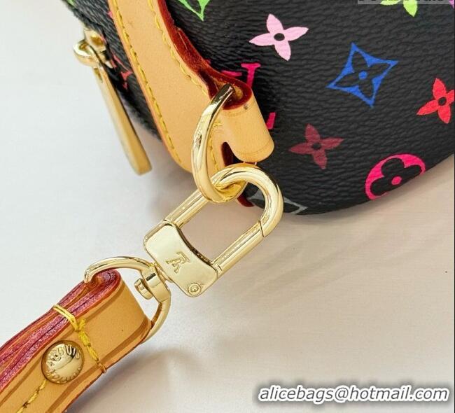 Top Grade Louis Vuitton LV x TM Mini Vanity Monogram Clutch 0616 Black/Multicolor 2025