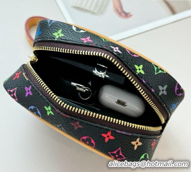 Top Grade Louis Vuitton LV x TM Mini Vanity Monogram Clutch 0616 Black/Multicolor 2025
