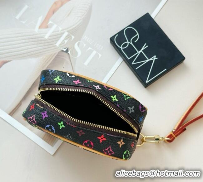 Top Grade Louis Vuitton LV x TM Mini Vanity Monogram Clutch 0616 Black/Multicolor 2025