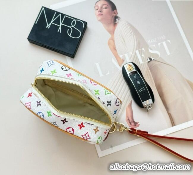 Promotional Louis Vuitton LV x TM Mini Vanity Monogram Clutch 0616 White/Multicolor 2025