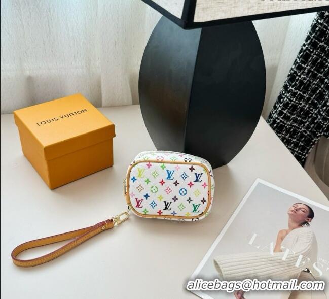 Promotional Louis Vuitton LV x TM Mini Vanity Monogram Clutch 0616 White/Multicolor 2025