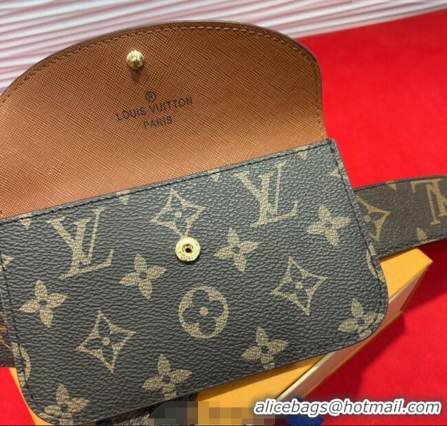 Famous Brand Louis Vuitton Monogram Pouch Belt 3cm 0618 2025