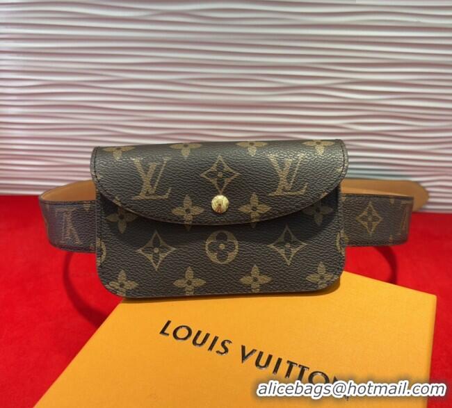 Famous Brand Louis Vuitton Monogram Pouch Belt 3cm 0618 2025
