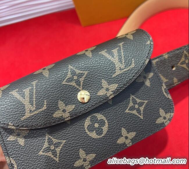 Famous Brand Louis Vuitton Monogram Pouch Belt 3cm 0618 2025
