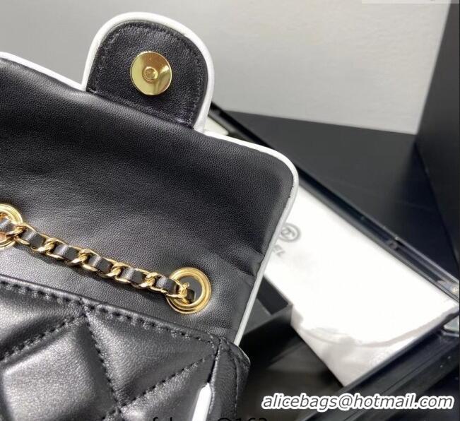 Good Product Chanel Leather Clutch with Chain 0618 Black 2025