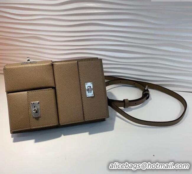Super Quality Hermes Kelly Multipocket To Go Pouch with Silver-Tone Hardware 18020 Grey 2025