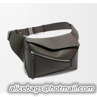 Super Quality Loewe Small Puzzle Bag in Classic Calfskin 9064 Dark Grey 2025 Top